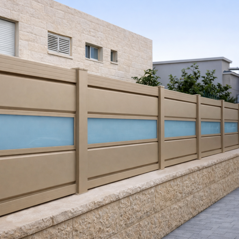 Integreated Fencing Glass-Integrated Fences - טרלידור