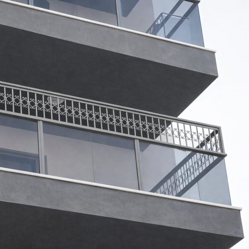 Aluminium Railing Elevation - טרלידור