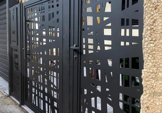 שער דגם חיתוכי לייזר