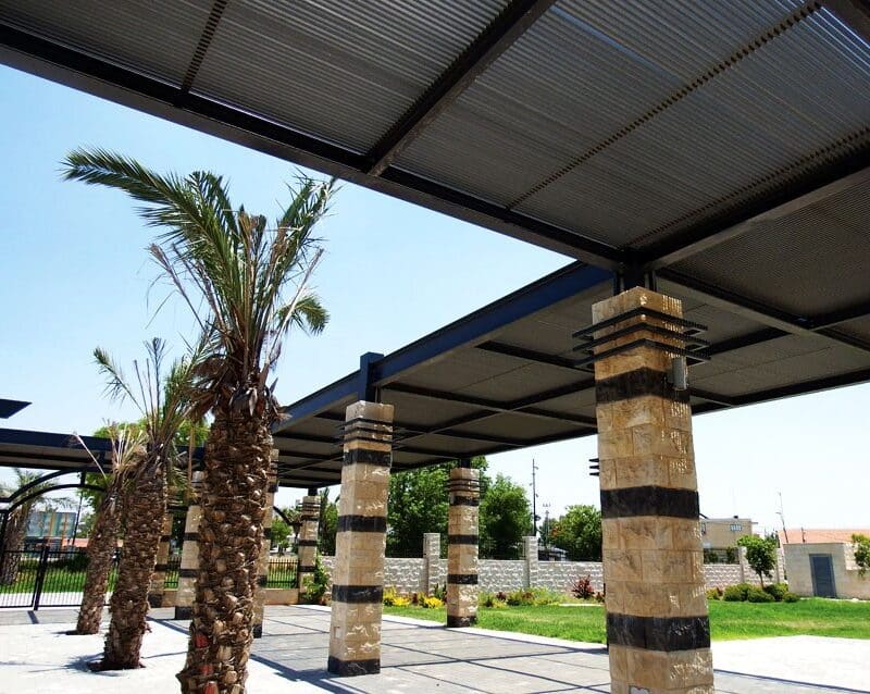 פרגולת הצללה מאלומיניום
