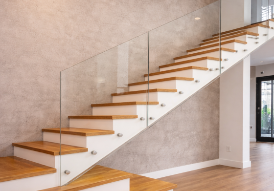 מעקה זכוכית דגם רומי