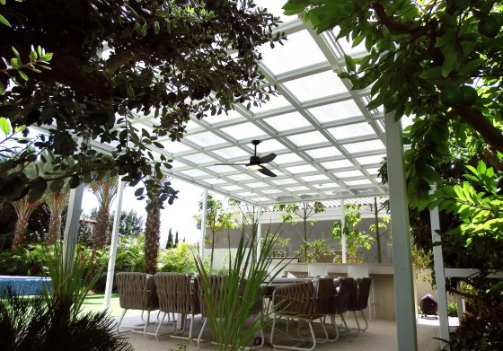 פרגולה דגם קוביות פתוחה