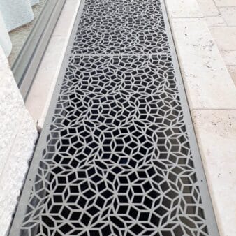 English Courtyards with Laser-cut Features