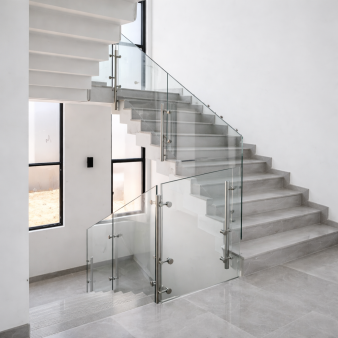 מעקות פנים - זכוכית