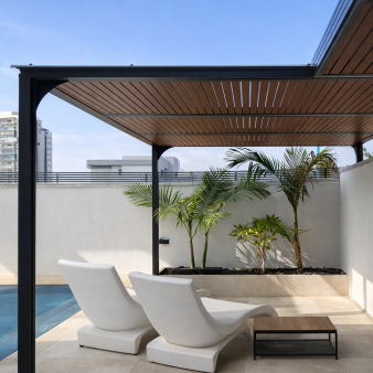 פרגולות פרופילים דמוי עץ