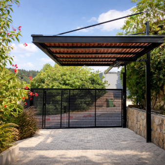 פרגולות רפפות דמוי עץ