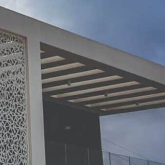 Outdoor Shading and Laser-Cut Elements (Indoor and Outdoor)